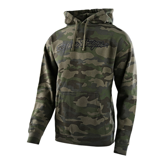 Troy Lee PULLOVER HOODIE SIGNATURE Army Green