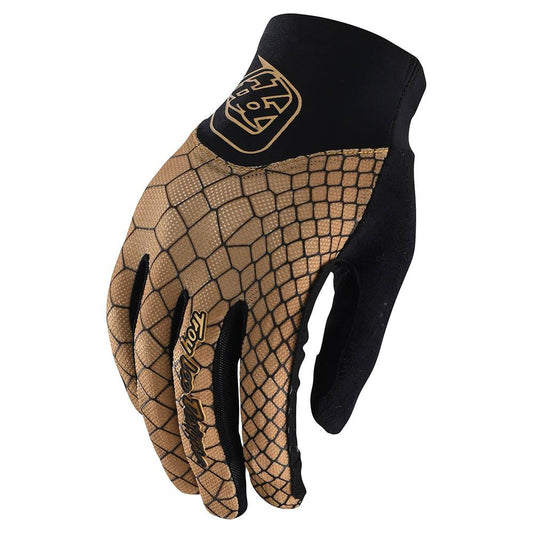 Troy Lee WOMENS ACE GLOVE SNAKE Gold