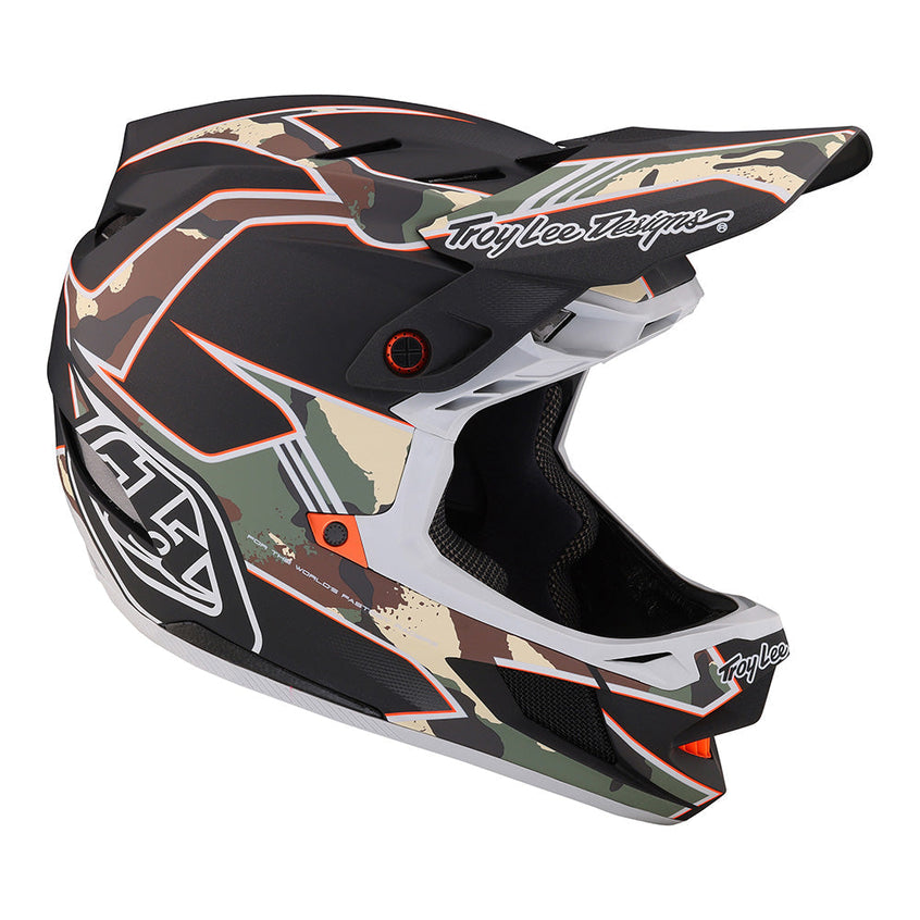 Troy Lee D4 Composite Helmet W/MIPS Matrix Camo Army Green