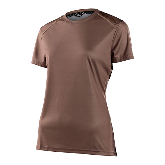 Womens Lilium Ss Jersey Solid Coffee