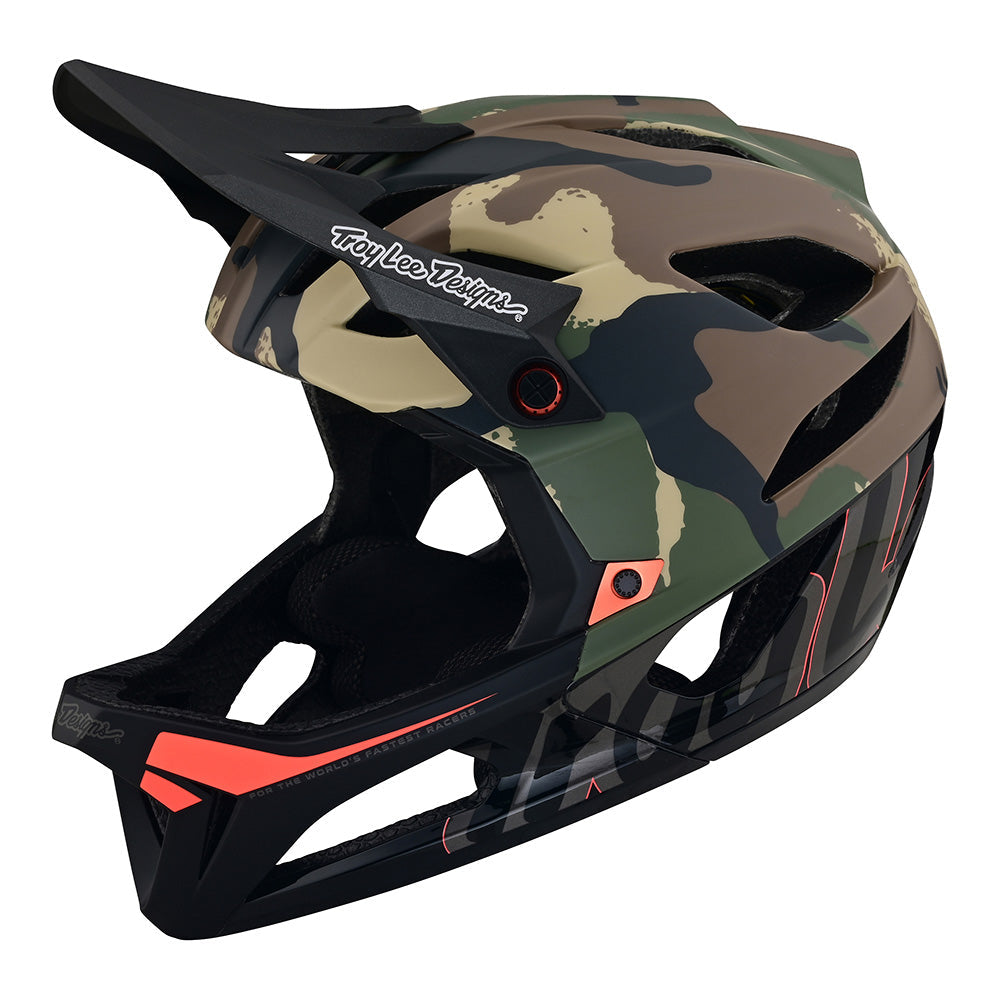 Troy lee designs stage best sale mips stealth helmet