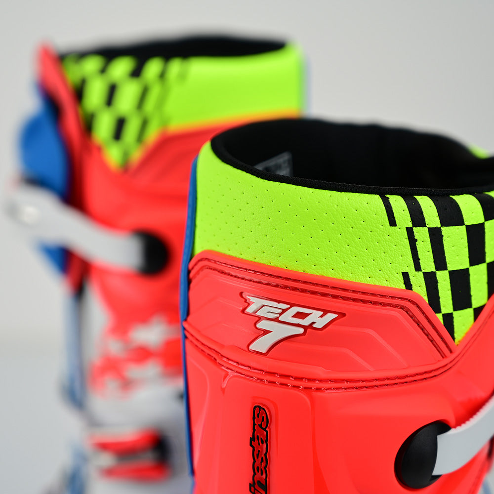 Alpinestars Tech 7 MX Boot Solid Rocket Red / White / Blue – Troy Lee ...