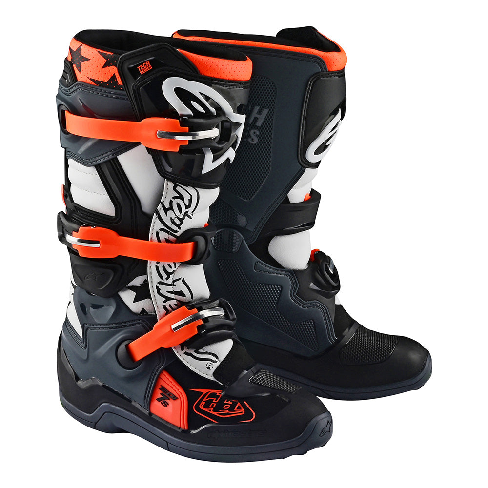 Youth Alpinestars Tech 7S MX Boot Solid Black / Grey Camo – Troy Lee ...