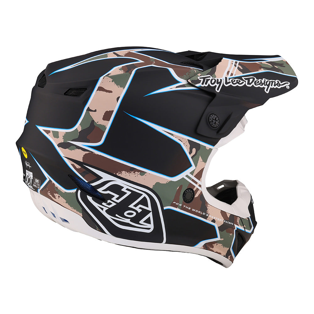 Casco Integrale Troy Lee Designs D4 Carbon Mips Stealth Nero / Argento Casco Integrale Troy Lee Designs D4 Carbon Mips Stealth Nero / Argento